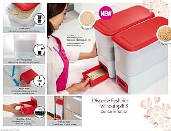 Amazon | Tupperware スマートライスディスペンサー (10 kg